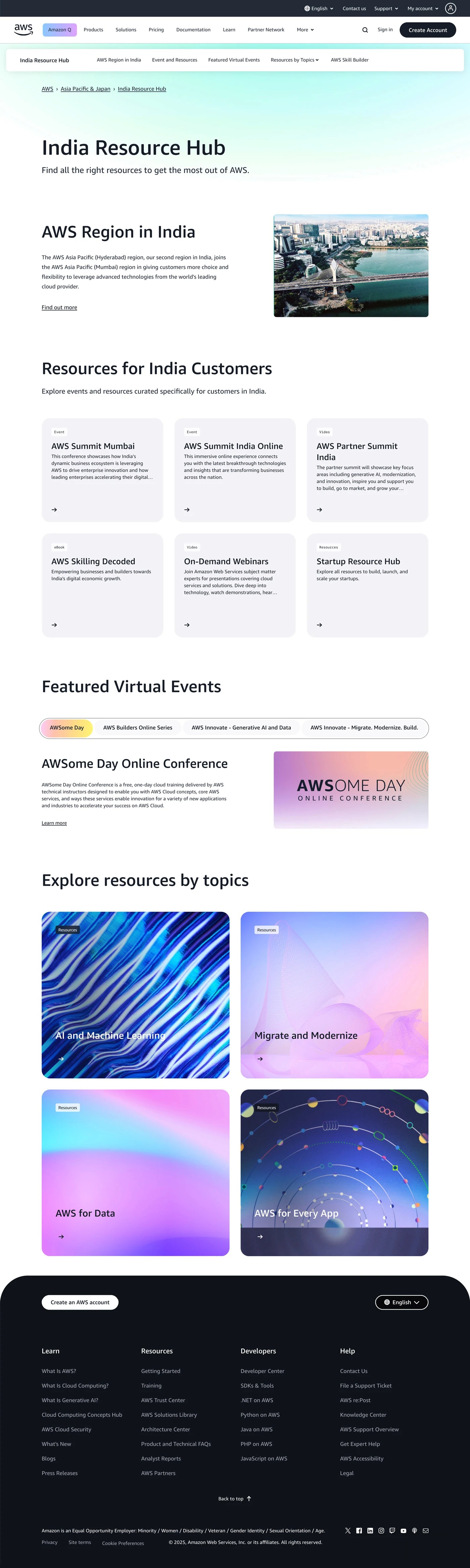 AWS Enterprise Hub redesigned UI with new branding